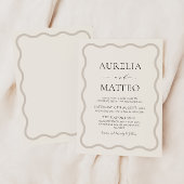 ベージュおよびソフト中性波フレミニマルーム 招待状