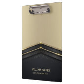 ベージュおよびブラック金ゴールド矢印 クリップボード (左)