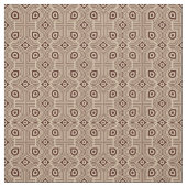 ベージュおよび茶色の幾何学的な形状 ファブリック (見本)