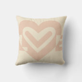 ベージュかわいいラブグラフィック|過去記事 クッション (裏面)