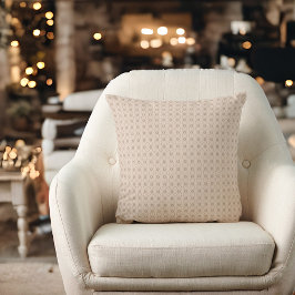 ベージュかわいらし幾何学 クッション