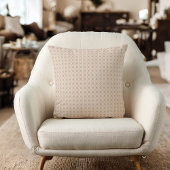 ベージュかわいらし幾何学 クッション