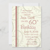 ベージュさん，誕生日パーティーの招待状を60回書く 招待状 (裏面)