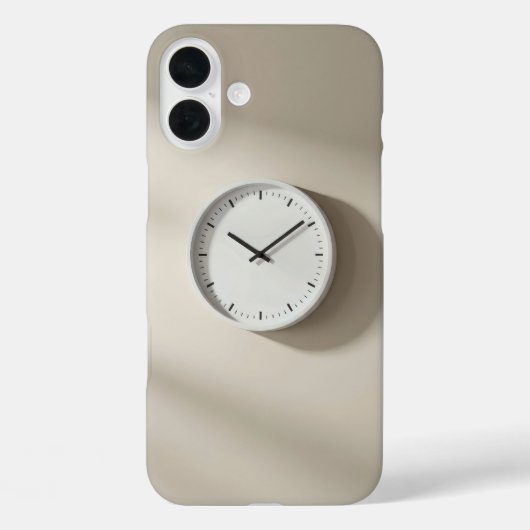 ベージュつるウォールの壁時計 Case-Mate iPhoneケース (裏面)
