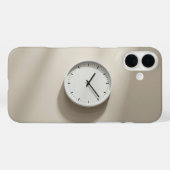 ベージュつるウォールの壁時計 Case-Mate iPhoneケース (裏面 (横))