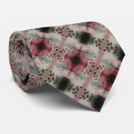 ベージュでブルゴーニュ ネクタイ