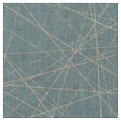 ベージュとアクアの幾何学的抽象芸術パターン ファブリック (クローズアップ)