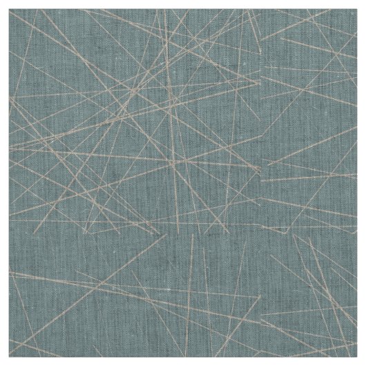 ベージュとアクアの幾何学的抽象芸術パターン ファブリック (見本)