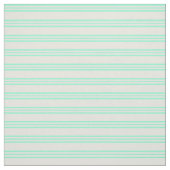 ベージュとアクアマリンの線パターン ファブリック (見本)