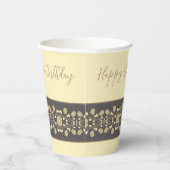 ベージュとクリームファンシー 紙コップ (右)