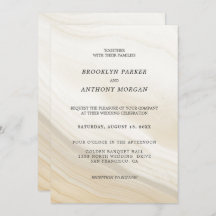 ベージュとグレーの大理石のウェディング