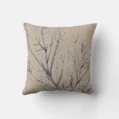 ベージュとグレーウォーターのカラーブランチ装飾用クッション クッション (裏面)