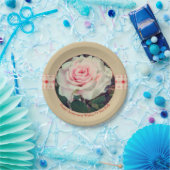 ベージュとソフトピンク ペーパープレート (パーティー)