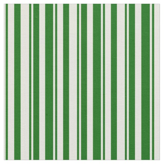 ベージュとダークグリーンのパターン ファブリック (クローズアップ)