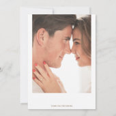 ベージュとピンクの水色のフローラ結婚ズ 招待状 (裏面)