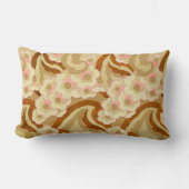 ベージュとピンクドッグウッド ランバークッション (正面)