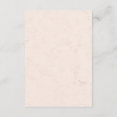 ベージュとブラウンのガーデンウェディングQRコード詳細カード エンクロージャーカード (裏面)