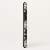 ベージュとブラウンのレトロな円形 Case-Mate iPhoneケース (裏面/右)