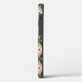 ベージュとブラウンのレトロな円形 Case-Mate iPhoneケース (裏面 / 左)