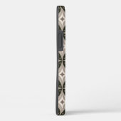 ベージュとブラウンのレトロな円形 Case-Mate iPhoneケース (裏面 / 右)