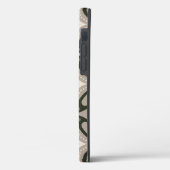 ベージュとブラウンのレトロな円形 Case-Mate iPhoneケース (裏面 / 左)