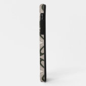 ベージュとブラウンのレトロな円形 Case-Mate iPhoneケース (裏面/左)