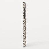 ベージュとブラウンのレトロな円形 Case-Mate iPhoneケース (裏面/左)