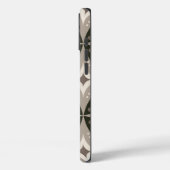 ベージュとブラウンのレトロな円形 Case-Mate iPhoneケース (裏面 / 左)