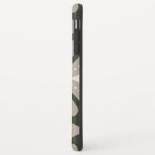ベージュとブラウンのレトロな円形 Case-Mate iPhoneケース (裏面/左)