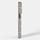 ベージュとブラウンのレトロ円形 Case-Mate iPhoneケース (裏面 / 右)