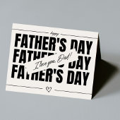 ベージュとブラックのタイポグラフィー カード