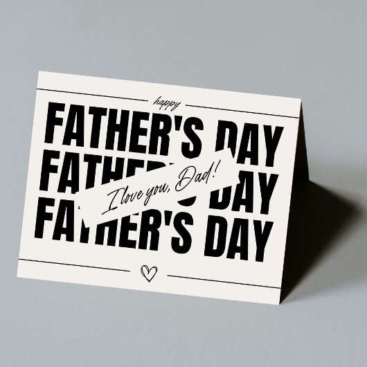 ベージュとブラックのタイポグラフィ カード