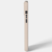 ベージュとブラックのモダンな長方形ロゴ Case-Mate iPhoneケース (裏面 / 左)