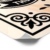 ベージュとブラックポーチルールポスター ポスター (角)