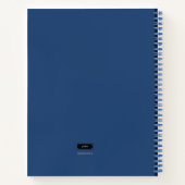 ベージュとブルーの星占い/天文学をテーマにしたノート ノートブック (裏面)