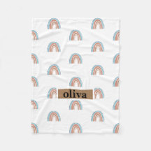 ベージュとブルーレインボー