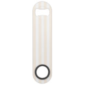 ベージュとホワイトキャンディストライプー スピード栓抜き (裏面)