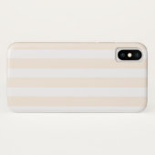 ベージュとホワイトキャンディストライプー Case-Mate iPhoneケース (裏面(横))