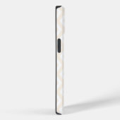 ベージュとホワイトダイヤモンドパターン Case-Mate iPhoneケース (裏面 / 右)
