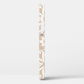 ベージュとホワイトフローラオーナメント。シームレスパターン Case-Mate iPhoneケース (裏面 / 左)