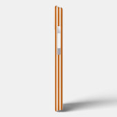 ベージュと焦げオレンジの5つのストライプパターン Case-Mate iPhoneケース (裏面 / 左)