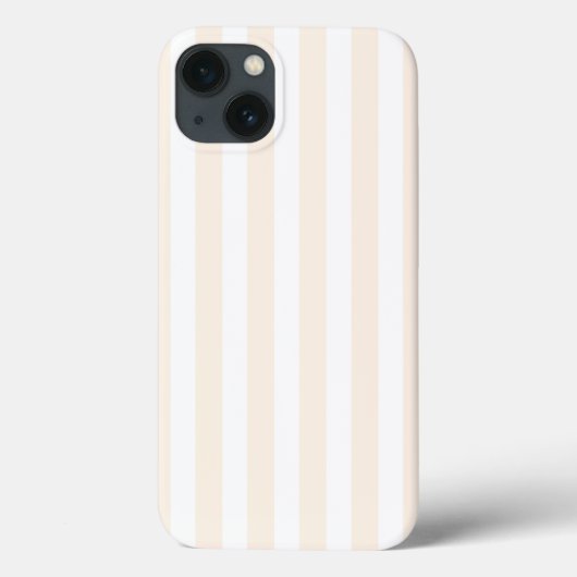 ベージュと白いキャンディストライプーのCase-Mate iPhone cas Case-Mate iPhoneケース (裏面)