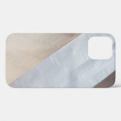 ベージュと白い表面 Case-Mate iPhoneケース (裏面 (横))