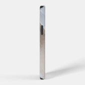 ベージュと白の表面 iPhoneケース (右側面)