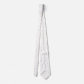 ベージュと白の貝殻とヒトデのビーチのネクタイ ネクタイ (裏面)