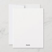 ベージュと赤のメリークリスマスの願いグリーティングカード シーズンカード (裏面)