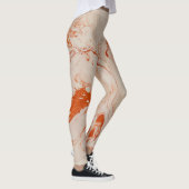 ベージュと金ゴールドのテクスチャの外観 レギンス (右)