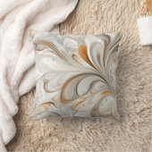 ベージュと金ゴールド大理石装飾装飾用クッション クッション (ブランケット)