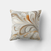 ベージュと金ゴールド大理石装飾装飾用クッション クッション (裏面)
