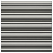 ベージュと黒の色の線のパターン ファブリック (見本)